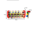 Torre de Caida 3 pelotas y martillo de madera