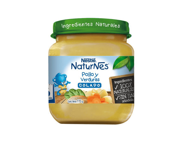 Colado Nestle Naturnes Pollo verduras 115 g