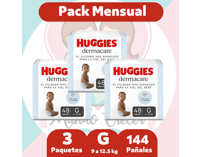 Huggies Derma Care G 144 Pañales