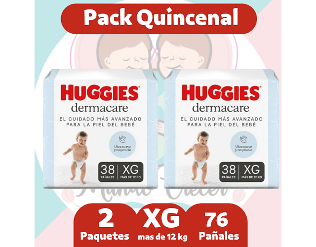 Huggies Derma Care XG 76 Pañales