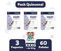 Aiwibi Premium Pack Quincenal de 60 Pañales Talla XXXG