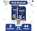 Pack Mensual Aiwibi Dulce Noche XG 84 Pañales