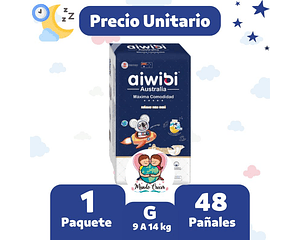 Aiwibi Dulce Noche Maleta de 48  Pañales Talla G