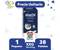 Aiwibi Dulce Noche Maleta de 38 Pañales Talla XXG
