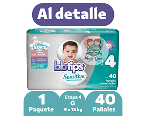 Bbtips Sensitive G Etapa 4 40 Pañales