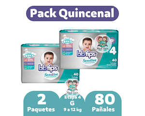 Bbtips Sensitive G Etapa 4 80 Pañales