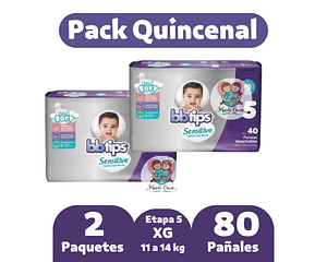 Bbtips Sensitive XG Etapa 5 80 Pañales