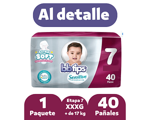 Bbtips Sensitive XXXG Etapa 7 40 Pañales
