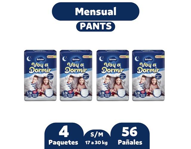 Babysec Voy a Dormir 56 Pañales