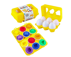 Caja de 6 Huevos Con Encajes y Colore Dinosaurio