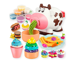 Vaquita Con Plastilina Para Hacer Helados