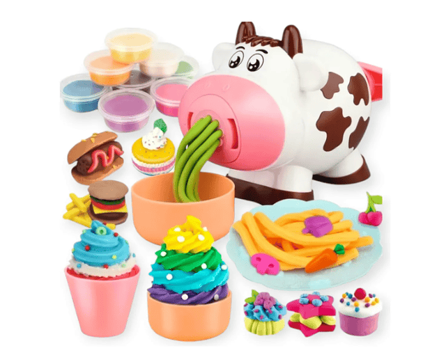 Vaquita Con Plastilina Para Hacer Helados