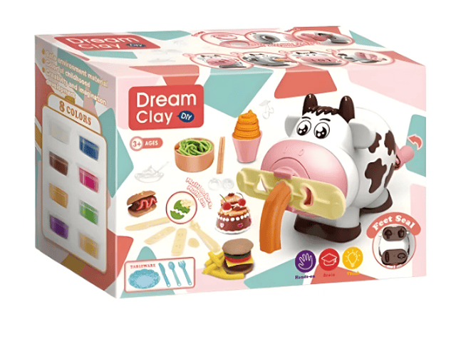 Vaquita Con Plastilina Para Hacer Helados