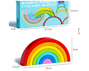 Juguete Arcoíris De Madera 