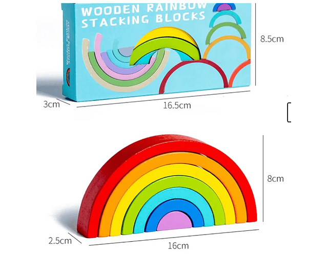 Juguete Arcoíris De Madera 