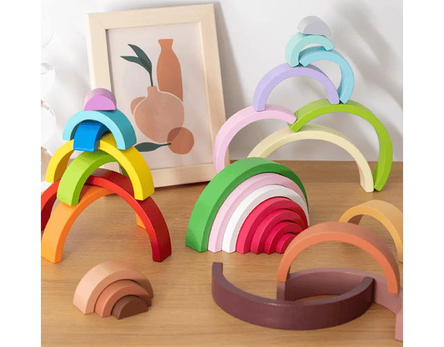 Juguete Arcoíris De Madera 