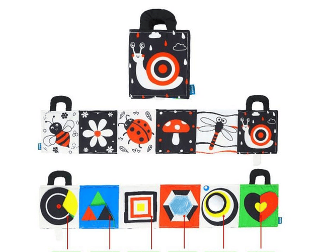 Libro Sensorial y Didáctico Para Bebes 