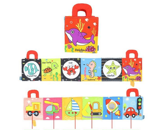 Libro Sensorial y Didáctico Para Bebes 