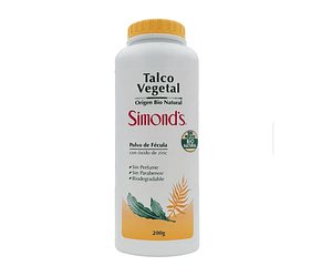 Talco Vegetal Simond's Polvo de Fecula 100g