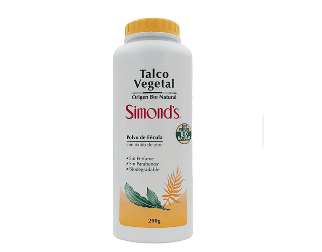 Talco Vegetal Simond's Polvo de Fecula 100g