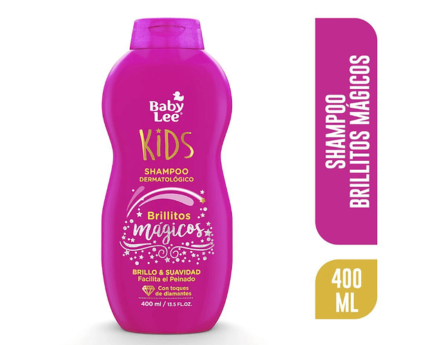 Shampoo Baby Lee Kids Brillitos Mágicos 400 ml