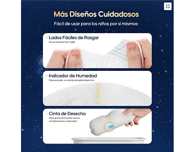 Calzoncitos Nocturnos ComfyNite S/M 10 pañales