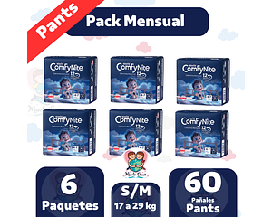 Calzoncitos Nocturnos ComfyNite S/M 60 pañales