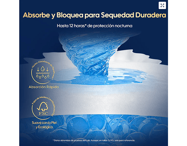 Calzoncitos Nocturnos ComfyNite L/XL 10 pañales