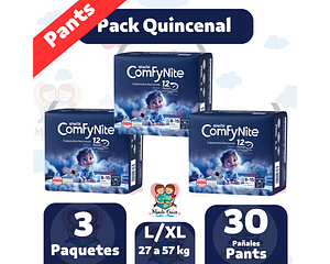 Calzoncitos Nocturnos ComfyNite L/XL 30 pañales