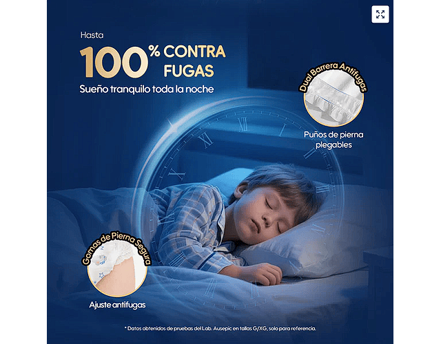 Calzoncitos Nocturnos ComfyNite L/XL 60 pañales