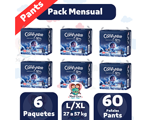 Calzoncitos Nocturnos ComfyNite L/XL 60 pañales