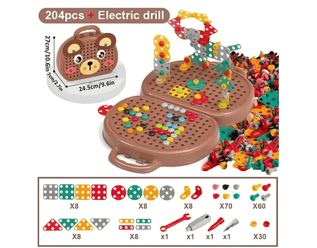 Caja De Herramientas Con Taladro 