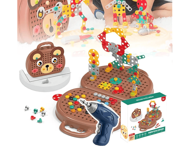 Caja De Herramientas Con Taladro 