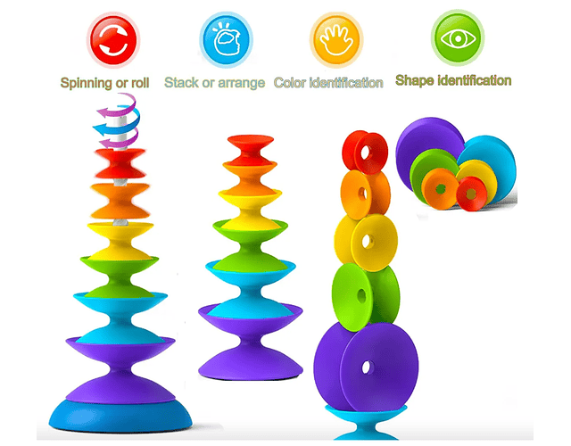 Juego Torre Giratoria Arcoíris