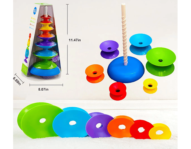 Juego Torre Giratoria Arcoíris