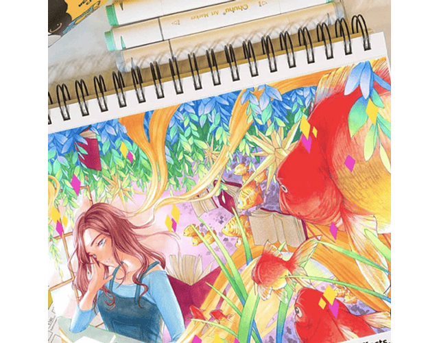 OHUHU 80 MARCADORES DE ALCOHOL + 1 BLENDER FINA & BISELADA