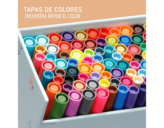 OHUHU MAUI 120 MARCADORES A BASE DE AGUA (ESTUCHE VERDE) PINCEL&FINELINER