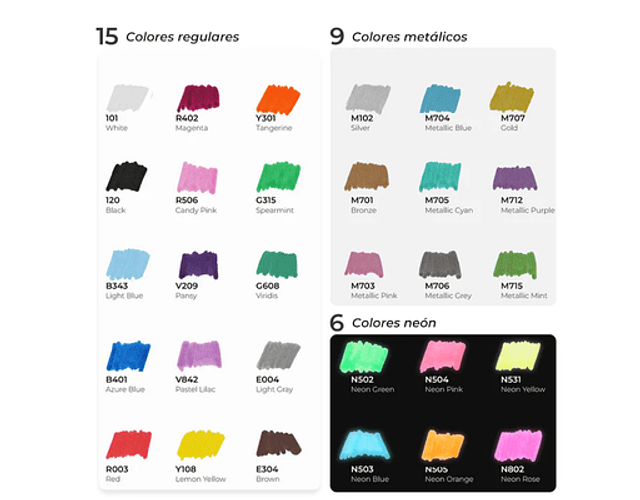 OHUHU 30 MARCADORES ACRÍLICOS PUNTA FINA Y REDONDA