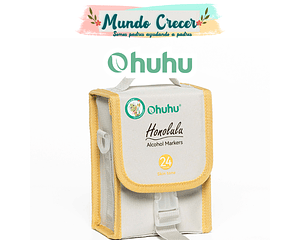 OHUHU 24 MARCADORES DE ALCOHOL PIEL + 1 BLENDER PINCEL & BISELADA