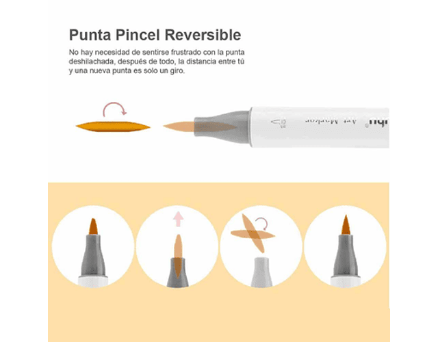 OHUHU 24 MARCADORES DE ALCOHOL + 1 BLENDER PINCEL&BISELADA