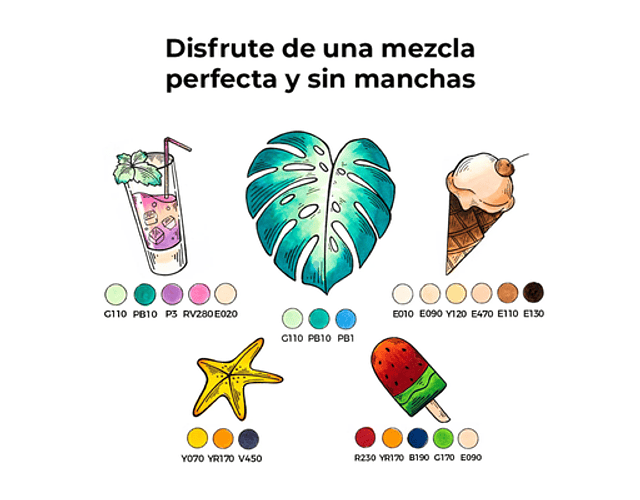 OHUHU HONOLULU MARCADORES BASE ALCOHOL DE DOBLE PUNTA 6 COLORES PASTEL