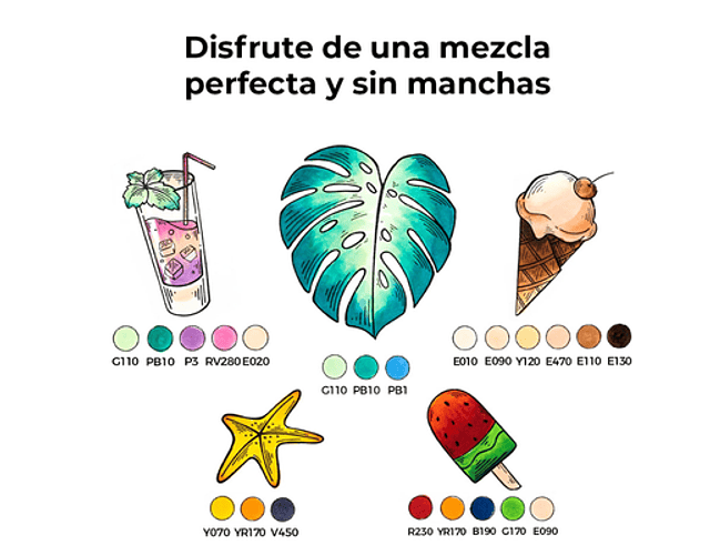 OHUHU HONOLULU MARCADORES BASE ALCOHOL DE DOBLE PUNTA 6 COLORES PIEL