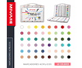 MIYA SET ACRILICOS 48 COLORES