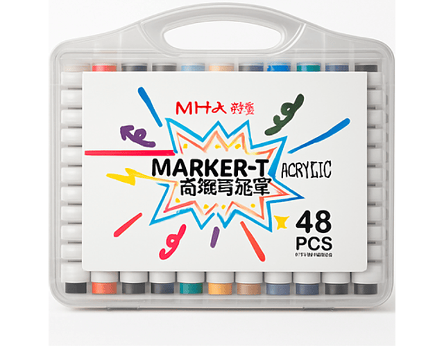 MIYA SET ACRILICOS 48 COLORES