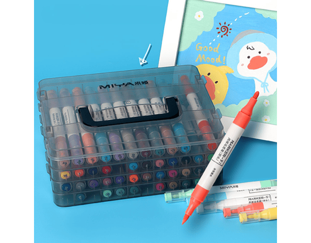 MARCADORES DE ACRILICO MIYA (DOBLE PUNTA) 36 UNDS