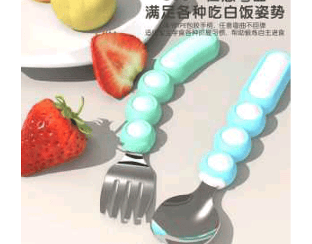 Cubiertos Metalicos Flexibles Con Cajita 