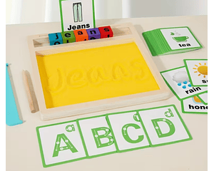 Aprendiendo Caligrafia En Arena