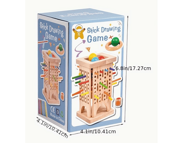 Juguete Torre Palitos De Madera