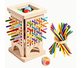 Juguete Torre Palitos De Madera