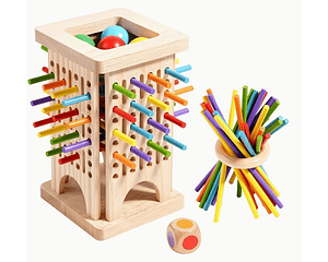 Juguete Torre Palitos De Madera
